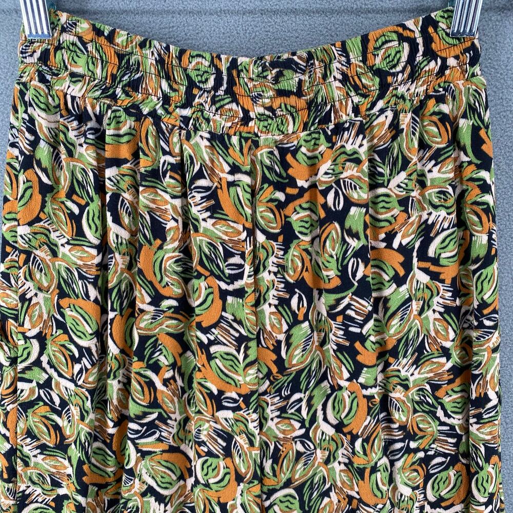 ASTR the Label Femi Wide Leg Boho Pants Womens S Black Multi Elastic Waist - Picture 6 of 14